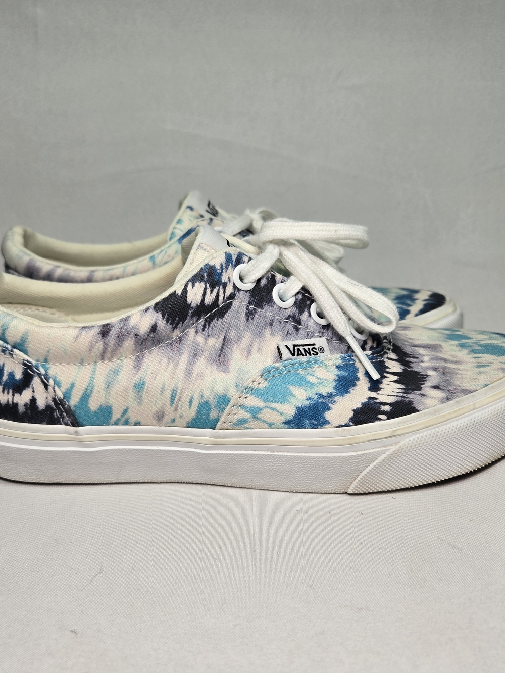 Vans Doheny Psychedelic Tie Dye Blue Womens Sneakers Size 6.5 Hippie Skater Surf